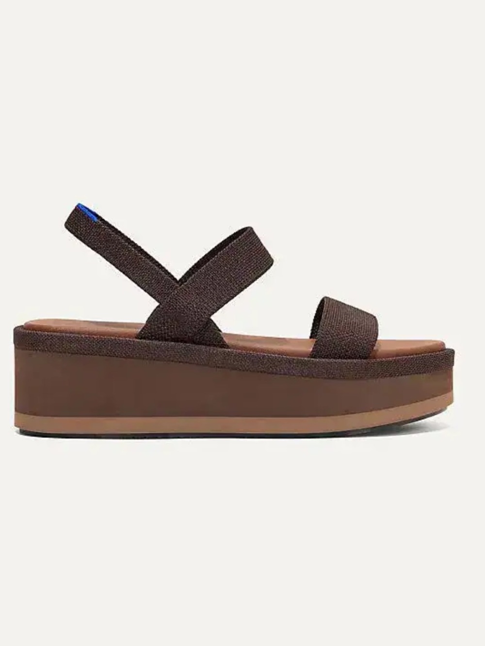 Rothy’s The Lightweight Wedge Sandals - Brown Platform - Anthropologie Size 7